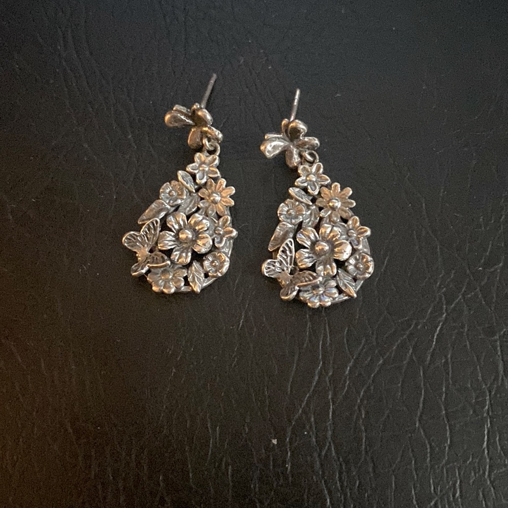 Antiqued Sterling Silver Earrings